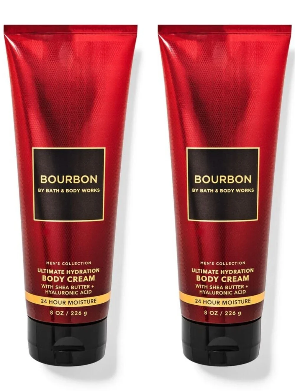 Bath & Body Works Men's Bourbon Body Cream Set of 2 NEW